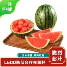 京鲜生 庞各庄手剥小西瓜L600 2粒装 净重4-5斤22.9元包邮（4.58元/斤）
