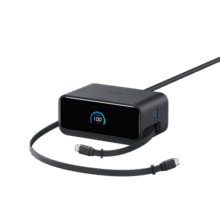 ANKER【国家3C认证】安克100W桌面充电站mix自带数据线 氮化镓type-c适用华为66W快充iphone16充电器