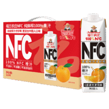 福兰农庄 Farmerland NFC橙汁100%纯鲜榨果汁饮料 1L*4瓶 礼盒装0添加剂0脂肪47.72元（合23.86元/件）