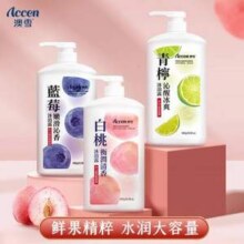accen 澳雪 鲜萃花果香氛美肌沐浴露套装（青柠+蓝莓+白桃）680g*3瓶26.9元包邮