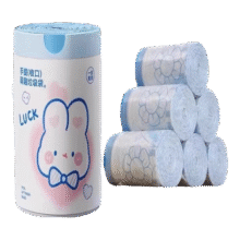 蓝心兔抽绳垃圾袋1卷 -50只 中厚