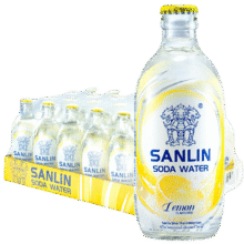 三麟苏打水柠檬味335ml*24瓶*2件88.82元（需领券，合44.41元/件）