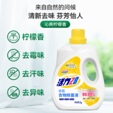活力28衣物除菌液（沁爽柠檬）2kg去味除菌除螨温和亲肤不伤衣 1瓶装