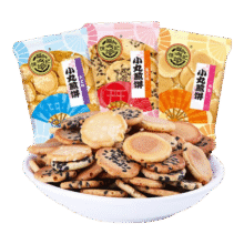徐福记 小丸煎饼混合口味500g12.9元、包邮