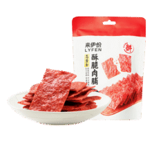 来伊份 靖江风味猪肉脯高蛋白自然片猪肉干肉脯肉类休闲小零食网红小吃 【高蛋白】35g*5袋49.9元 (每满50减20,券后省10)