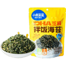 小鹿蓝蓝DHA藻油芝麻拌饭海苔碎高钙高蛋白下饭调味品健康营养儿童零食 【DHA藻油】拌饭海苔碎*1袋100g19.9元