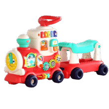 汇乐玩具（HUILE TOYS）玩具小火车婴儿学步车儿童扭扭滑行车1-3岁男孩女孩周岁礼物 智趣4合1多功能小火车D8990