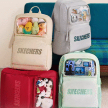 开学季换新！Skechers 斯凯奇 2025秋男女同款透明层可DIY痛包双肩包 L325U103￥87.82 4.4折