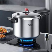 KBH 康巴赫 小红帽系列 304不锈钢防爆快煮高压锅 22cm/6L新低149元包邮