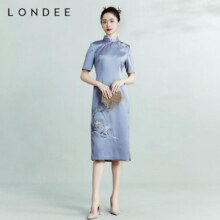 Londee/龙笛新中式高端气质连衣裙高贵优雅中国风旗袍日常3T21292