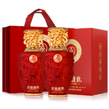 wuliangye 五粮液 喜福盛世 52度 白酒 浓香型500mL* 2瓶