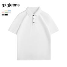 gxgjeans 25年夏新品 美式通勤翻领短袖Polo衫 3色可选