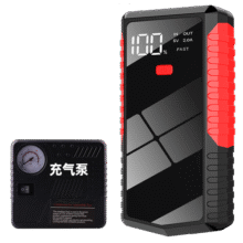 氙明电器 汽车应急启动电源12v电瓶户外移动搭电宝摩托车多功能打火神器 22800升级套装版【启动+充气泵】