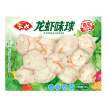 安井 龙虾味球 240g/包  锁鲜装火锅关东煮串串方便菜 鱼糜含量45%49.6元（需领券，合12.4元/件）