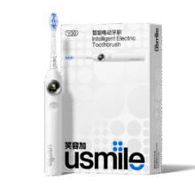 usmile笑容加智能电动牙刷 新动力大摆幅 Y30s冰川白 情侣送男女友礼物【七夕礼物】278.1元（需领券）