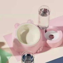 宠物自动碗 水瓶+小麦碗（粉色款）1元