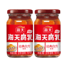海天腐乳白方辣味腐乳288g霉豆腐火锅蘸料下饭炒菜调料即食瓶装调味品 辣味腐乳288g*2瓶20.8元 (每满300减30)