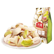 沃隆开心果500g袋装大颗粒原色无漂白坚果炒货孕妇零食休闲食品小吃89元