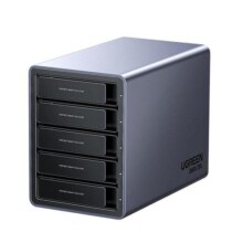 绿联硬盘阵列柜机械外接盒3.5寸SATA磁盘多双盘位RAID移动存储器249元