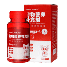 Angelamiao深海鱼油猫咪60粒omega-3宠物卵磷脂美毛亮毛护肤爆毛防掉毛18.05元（需领券）
