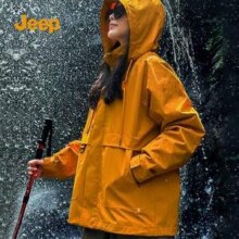 Jeep 吉普 男女同款连帽冲锋衣75.9元包邮
