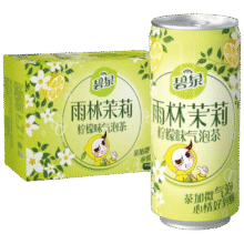 屈臣氏碧泉雨林茉莉柠檬气泡茶原叶萃取含NFC香水柠檬茶饮料265mL*16罐64.51元（合21.50元/件）
