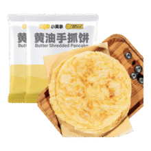 小黄象黄油手抓饼1000g*2袋（共20张）儿童早餐速食营养早餐69.9元 (每满65减10,券后省0.8,月销3000+)