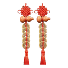 人财两旺安宅挂件 铜钱-【葫芦五帝钱】1串