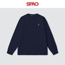 SPAO 100%纯棉长袖 藏青/海军熊-贴布绣