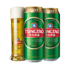 青岛啤酒经典1903 10°P 罐啤 550mL 18罐赠福禧 4 罐