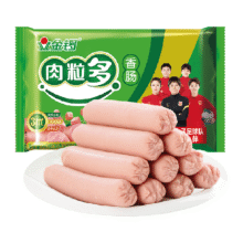 再降价、88VIP：金锣 肉粒多 猪肉味火腿肠 30g×8支6.23元+1.17元淘金币