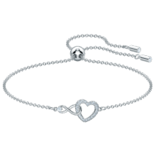施华洛世奇（SWAROVSKI）Hyperbola手镯手链女轻奢小众送女友女七夕情人节礼物 镀白金色 5524421640元