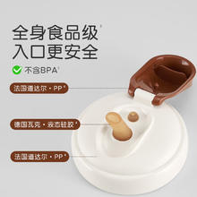 世喜 直饮杯盖奶瓶一岁以上吸管杯盖3岁-6岁适配ppsu瓶身19元