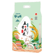 圣上用膳 五常大米 有机稻花香大米5kg 真空锁鲜 新米 东北大米10斤59.9元 (月销2000+)