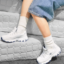 Skechers 斯凯奇 小白熊秋季海军蓝老爹鞋