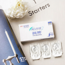 清晰自然！Johnson 强生 安视优 润眸双周抛 6片装