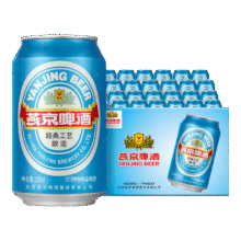 YANJING BEER/燕京 国航蓝听黄啤 罐装啤酒 330ml 24罐*4件138元（合34.5元/件）