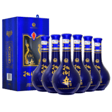 扳倒井白酒 42度蓝A6整箱装 纯粮浓香型白酒 礼盒包装自饮送礼白酒 42度 500mL 6瓶
