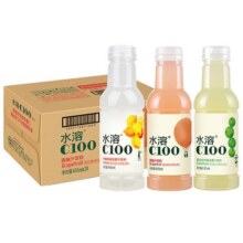 农夫山泉水溶复合果汁445ml*15瓶整箱批特价柠檬C100青皮桔VC饮料