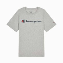 再降价、7日20点：Champion 男士 简约百搭印花草写LOGO圆领套头T恤