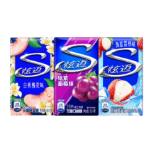 炫迈 无糖口香糖 休闲零食糖果 白桃葡萄双盒28片 海盐荔枝味28片18.86元