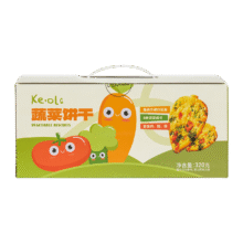 KE·OLA 蔬菜饼干 320g 宝宝零食添加奇亚籽儿童饼干27.9元
