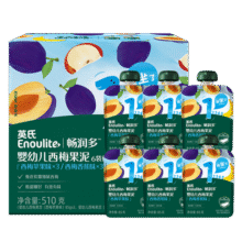 英氏（Engnice）畅润多婴幼儿西梅果泥85g*6袋婴儿水果泥宝宝苹果香蕉辅食泥