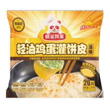 粮全其美鸡蛋灌饼 早餐食品半成品煎饼饼皮速食 培根香肠伴侣面点卷饼 鸡蛋灌饼90g*20片