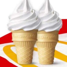 【下拉详情页领官方补贴】麦当劳甜筒2个小食任选全国通用自取1.99元+1.01元金币