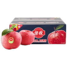 佳农 烟台红富士苹果 净重4.8斤 单果重约200g+ 礼盒装 生鲜水果49.9元 (月销1w+)