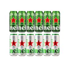 Heineken 喜力 经典500ml*6听+星银罐装500ml*6听