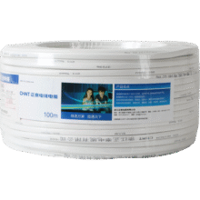 正泰（CHNT） 电线电缆BVVB二芯三芯护套线白色扁平行铜芯线100米 BVVB-2*2.5100米