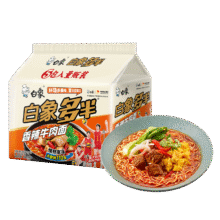BAIXIANG 白象 香辣牛肉面140g* 5包9.9元（需换购）