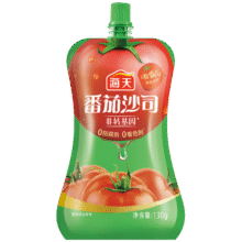 海天番茄酱 番茄沙司130g 果蔬沙司蘸披萨薯条意面下饭酱调味料调味品 番茄沙司130g*1袋7.9元 (每满300减30)
